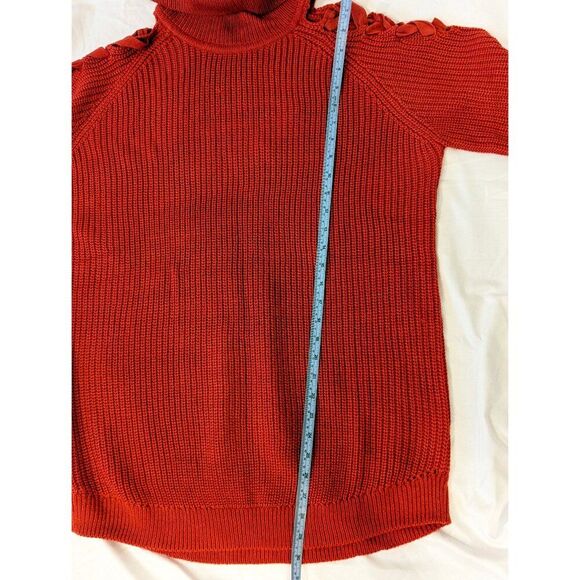 Cozy Chunky Knit - Open Shoulder Turtleneck Sweater XL NWT (New York & Company) - Picture 9 of 10